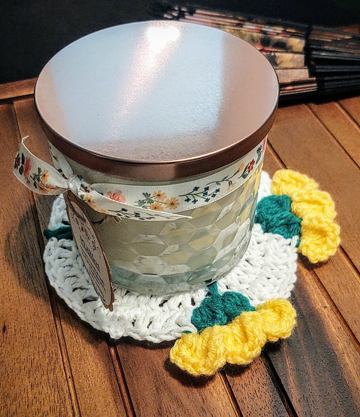 Flower Candle Coasters