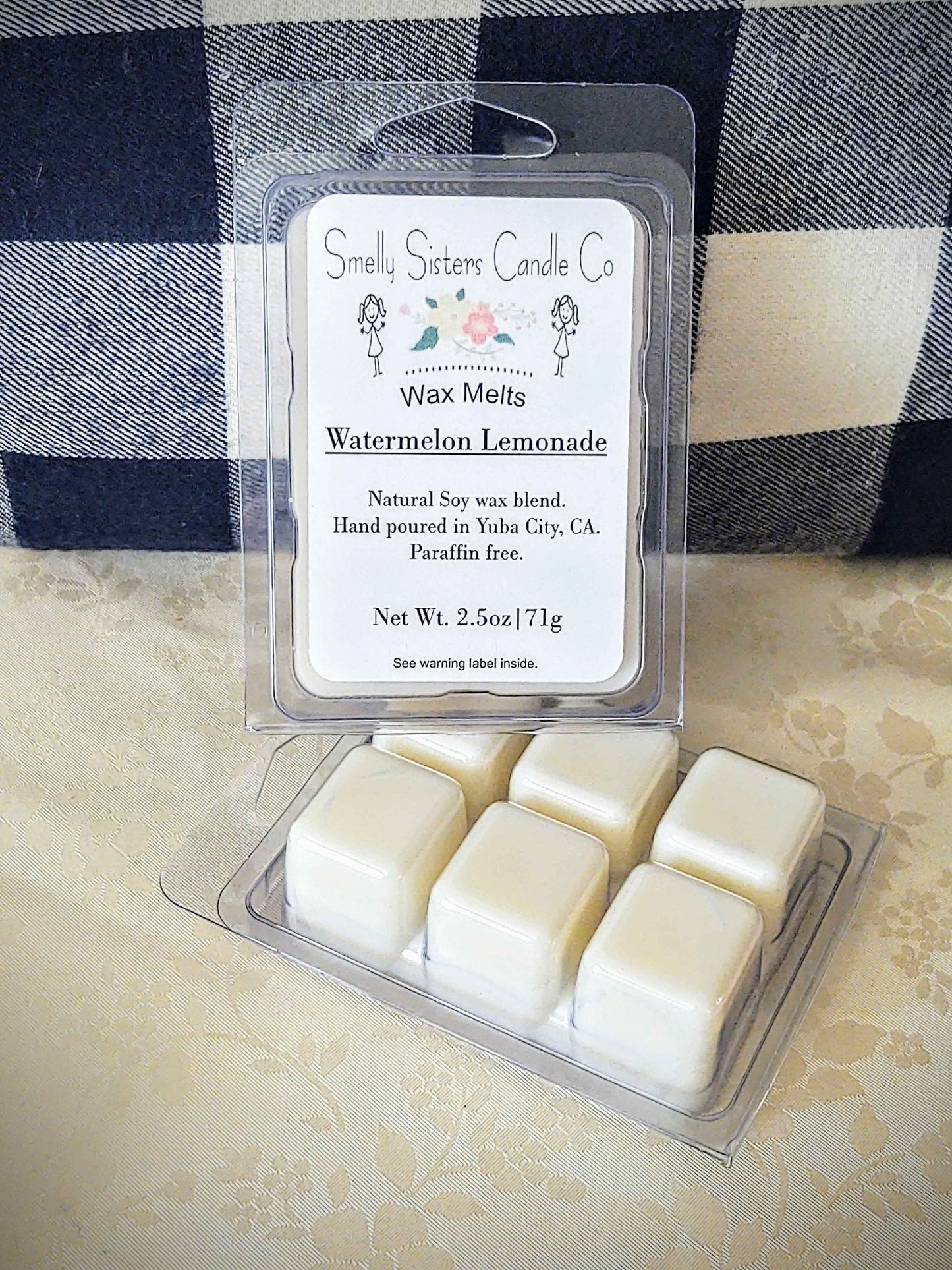 Watermelon Lemonade Scented soy wax melts.